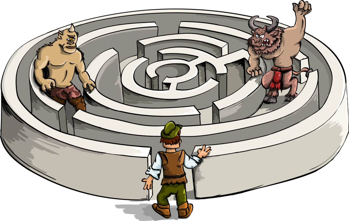 Minotaur Labyrinth Theseus Cyclops Maze - Minotaur Labyrinth Theseus Cyclops Maze (1184x750)