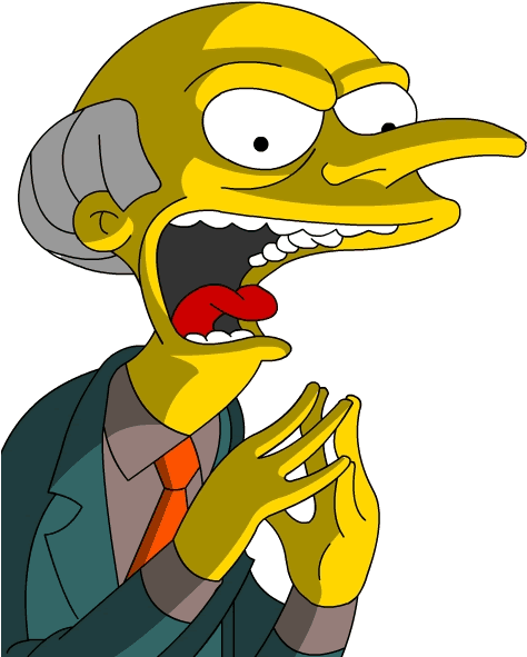 Burns In His Typical Evil Mood - Burns In His Typical Evil Mood (481x592)