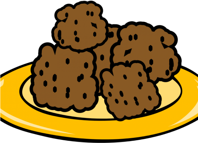 Meatball Clipart Plate Biscuit - Meatball Clipart Plate Biscuit (640x480)