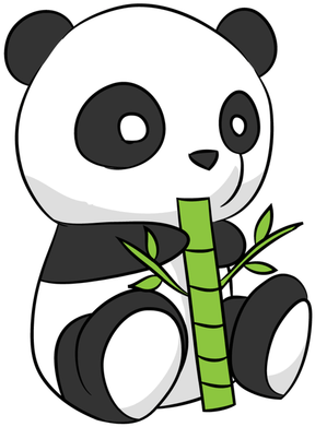 Drawn Panda Cute Panda Love - Drawn Panda Cute Panda Love (420x420)