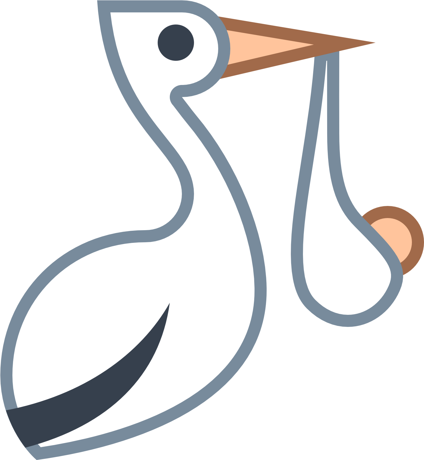 Stork Clipart Baby Carrier - Stork Clipart Baby Carrier (1600x1600)