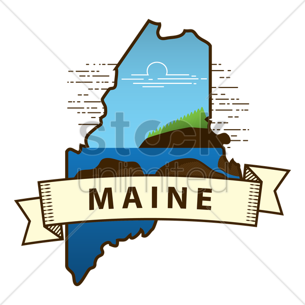 State Maine Clipart Maine Clip Art - State Maine Clipart Maine Clip Art (600x600)