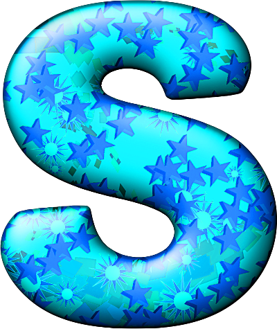 Party Balloon Cool Letter S - Party Balloon Cool Letter S (400x475)