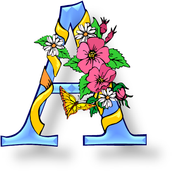 A Fancy Letters, Flower Letters, Alphabet Letters, - A Fancy Letters, Flower Letters, Alphabet Letters, (356x370)