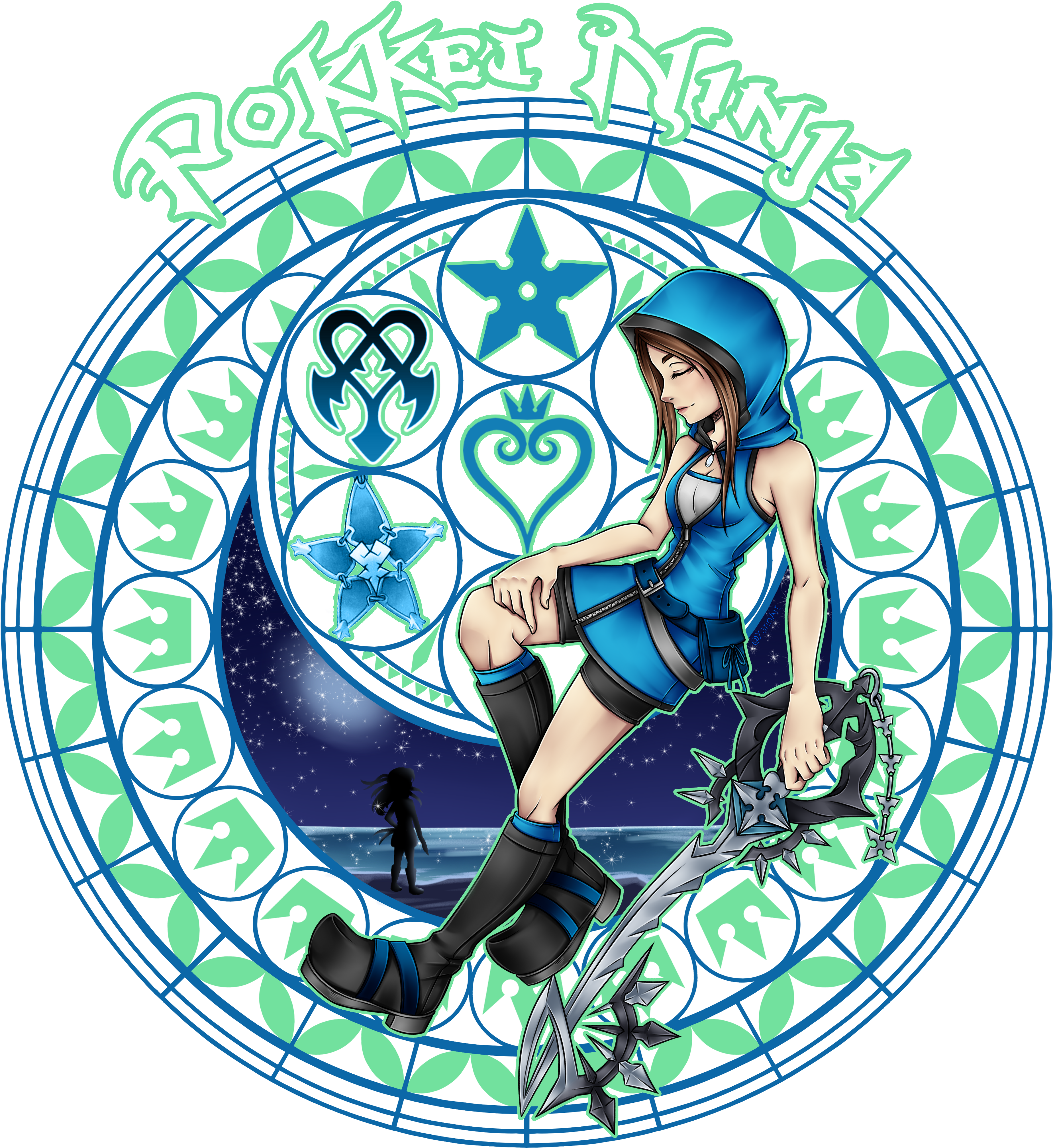 Media[media] Kh Stained Glass Commssion By Xarinart - Media[media] Kh Stained Glass Commssion By Xarinart (3725x4211)