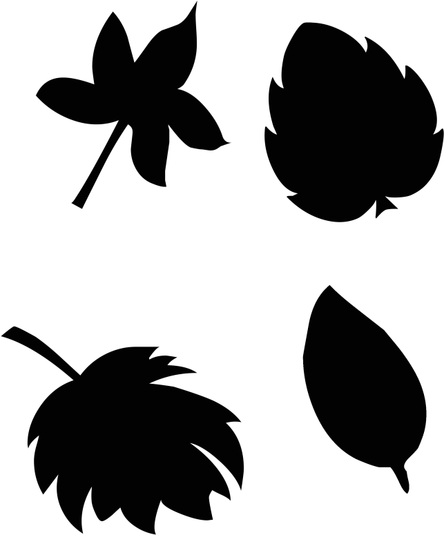 Stained Glass Fall Leaves Silhouette File Sarah Halstead - Stained Glass Fall Leaves Silhouette File Sarah Halstead (740x958)