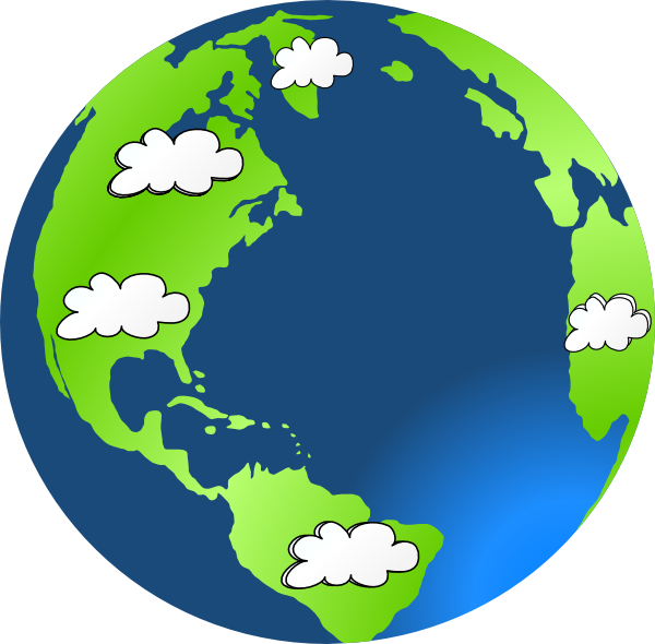 Earth Cloud Clip Art At Clker Com - Earth Cloud Clip Art At Clker Com (600x590)
