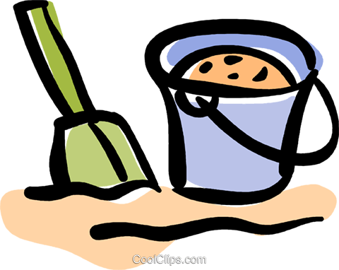 Pail And Shovel Royalty Free Vector Clip Art Illustration - Pail And Shovel Royalty Free Vector Clip Art Illustration (480x382)