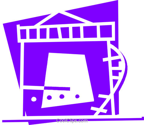 Refineries Royalty Free Vector Clip Art Illustration - Refineries Royalty Free Vector Clip Art Illustration (480x417)