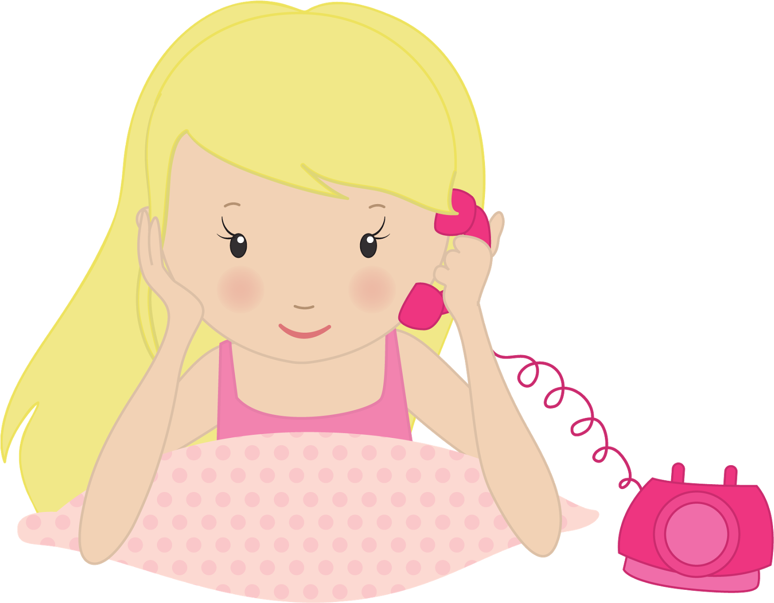 Girls At Phone Clip Art - Girls At Phone Clip Art (1600x1600)