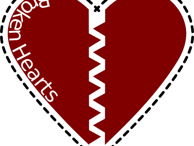 Broken Heart Clipart Big - Broken Heart Clipart Big (640x480)