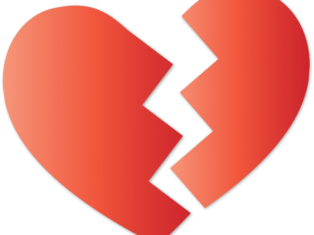 Broken Heart Clipart Big - Broken Heart Clipart Big (640x480)
