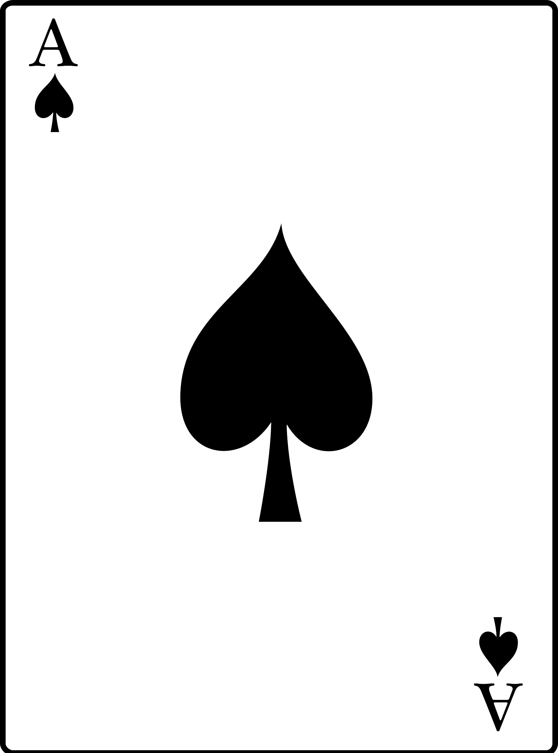 Ace Of Spades Clip Art - Ace Of Spades Clip Art (1773x2394)