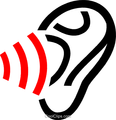 Human Ear/hearing Royalty Free Vector Clip Art Illustration - Human Ear/hearing Royalty Free Vector Clip Art Illustration (464x480)