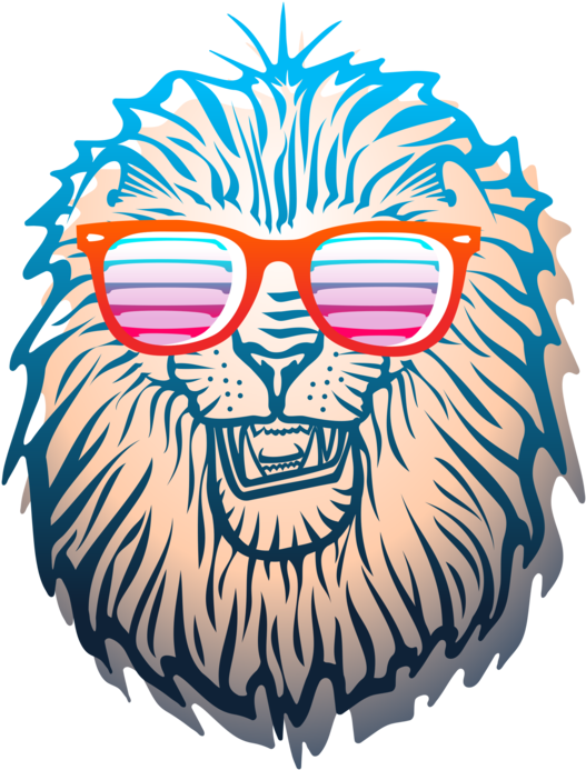 Lionhead Rabbit Leo Tiger Sticker - Lionhead Rabbit Leo Tiger Sticker (584x750)