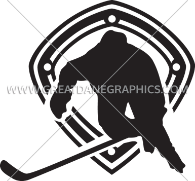 Hockey Player With Rink - Hockey Player With Rink (385x357)