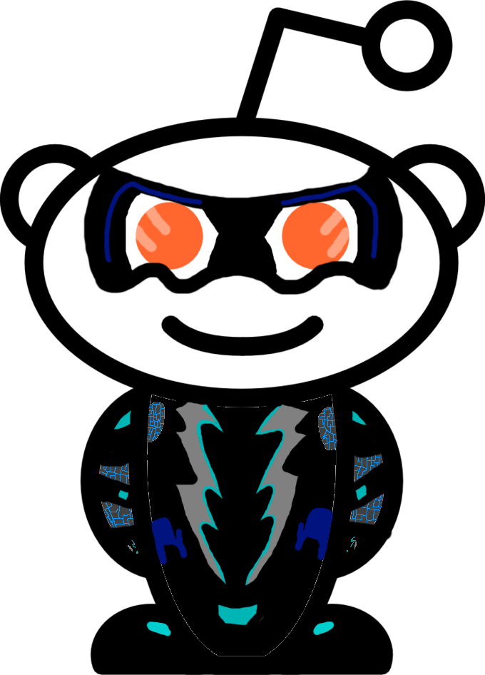 Super Rough Really Bad Black Lightning Snoo - Super Rough Really Bad Black Lightning Snoo (680x946)