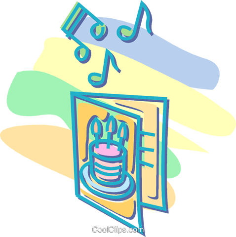 Cantando Tarjeta De Cumpleaños Libres De Derechos Ilustraciones - Cantando Tarjeta De Cumpleaños Libres De Derechos Ilustraciones (478x480)