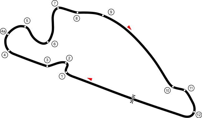 A Track Map Of Portland International Raceways, With - A Track Map Of Portland International Raceways, With (648x378)