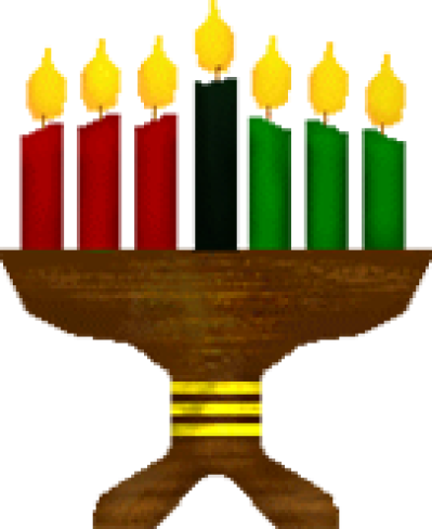 Kwanzaa Candles In Holder - Kwanzaa Candles In Holder (399x488)
