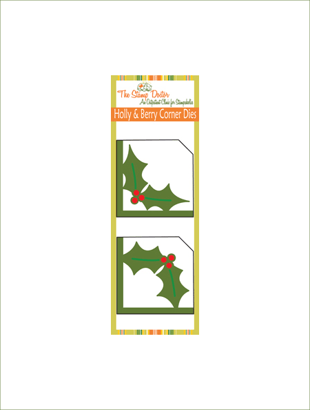 Holly & Berry Corner Dies - Holly & Berry Corner Dies (450x594)