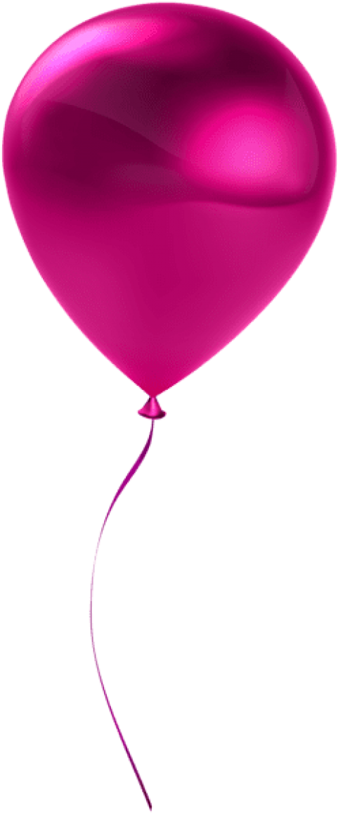Download Single Pink Balloon Transparent Png Images - Download Single Pink Balloon Transparent Png Images (480x1162)