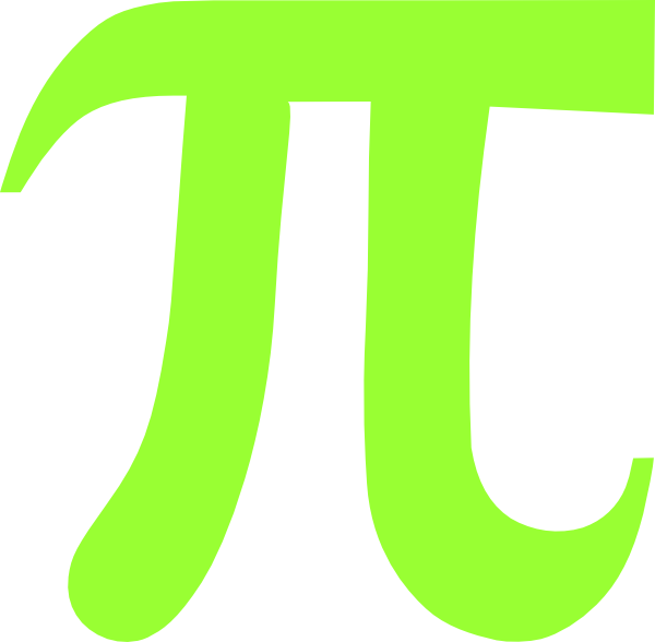 Lime Green Pi Clip Art - Lime Green Pi Clip Art (600x588)