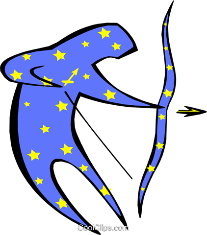 Sagittarius Symbol, Astrology Royalty Free Vector Clip - Sagittarius Symbol, Astrology Royalty Free Vector Clip (422x480)