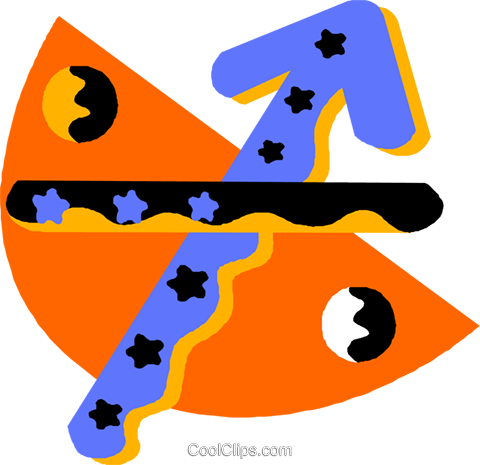 Astrology Sagittarius Royalty Free Vector Clip Art - Astrology Sagittarius Royalty Free Vector Clip Art (480x465)