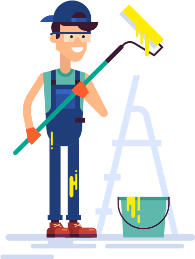 Jpg Black And White Painting Contractor Toronto Hire - Jpg Black And White Painting Contractor Toronto Hire (445x540)