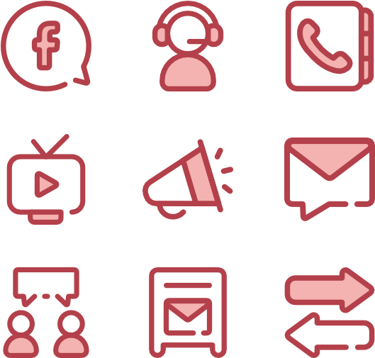 Monochrome Icon Family Red - Monochrome Icon Family Red (600x564)