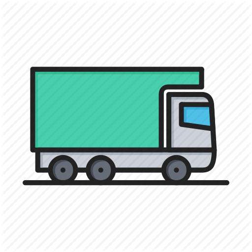 Vector Transportation Flat Bed Truck - Vector Transportation Flat Bed Truck (512x512)