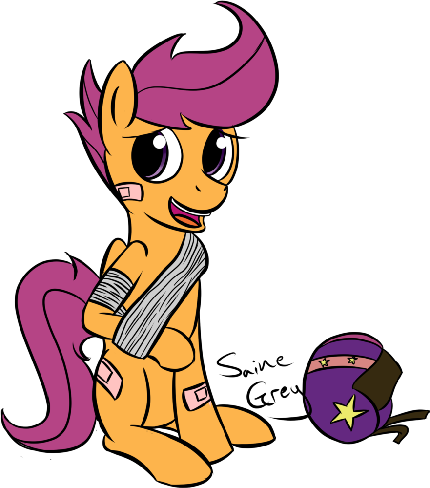 Saine Grey, Bandage, Bandaid, Helmet, Pegasus, Pony, - Saine Grey, Bandage, Bandaid, Helmet, Pegasus, Pony, (1040x1024)