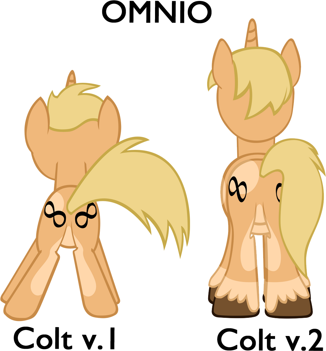 Mlp Character 1 Male Omnio Pony Colt Back - Mlp Character 1 Male Omnio Pony Colt Back (1200x1200)