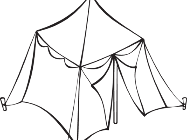 Tent Clipart Line Drawing - Tent Clipart Line Drawing (640x480)