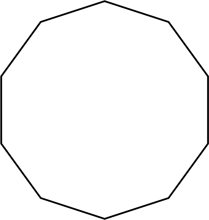 Regular Polygon 10 Vertex Animation - Regular Polygon 10 Vertex Animation (732x768)