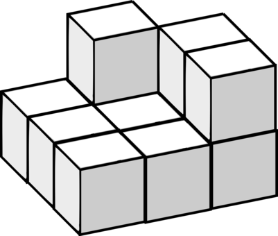 Paper Line Symmetry Cube Download - Paper Line Symmetry Cube Download (401x340)