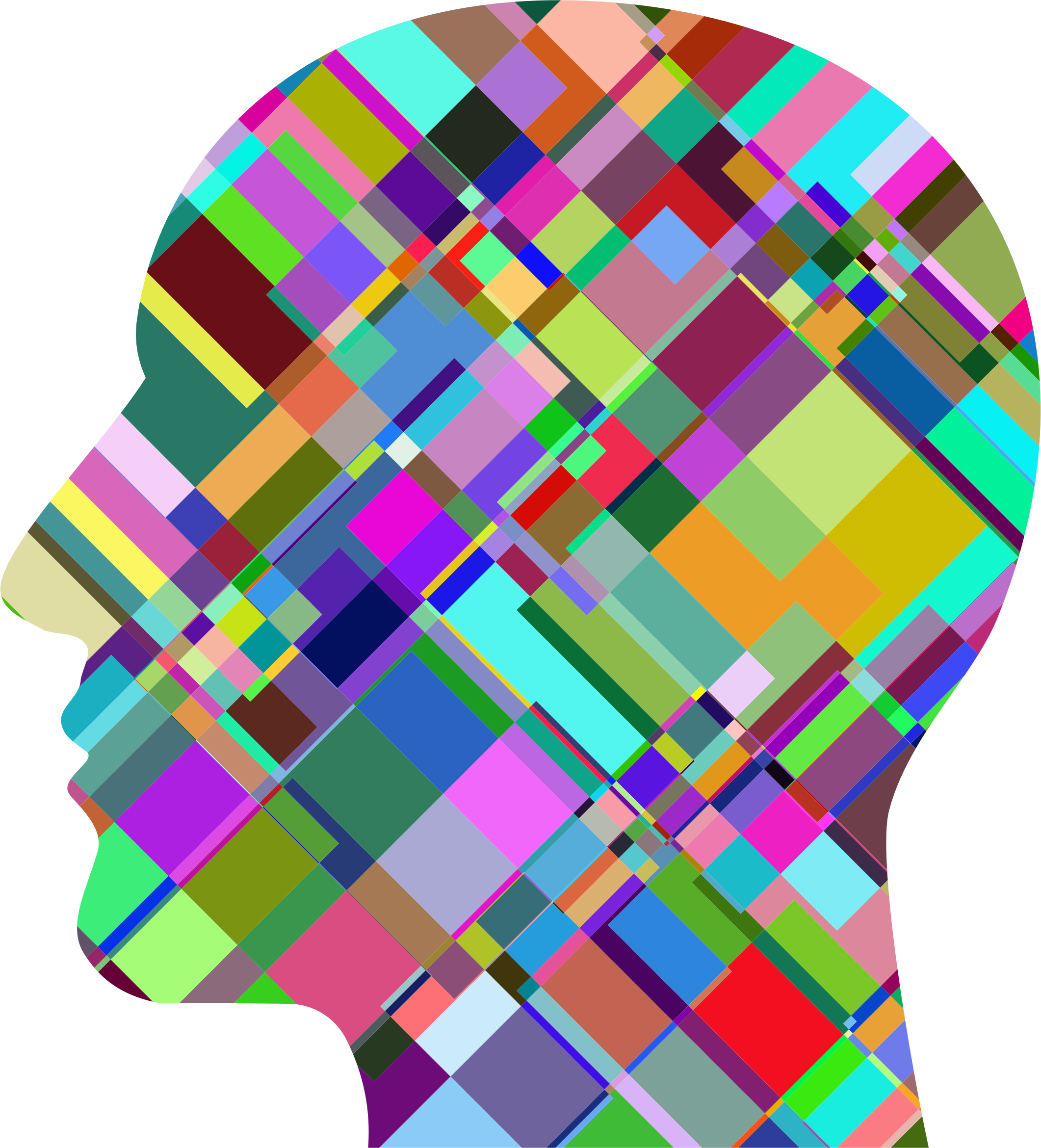 Patchwork Man Head - Patchwork Man Head (2122x2340)