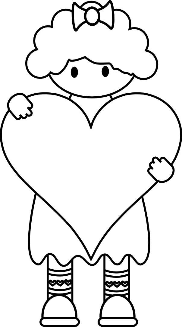Valentine's Day Clip Art - Valentine's Day Clip Art (604x1083)