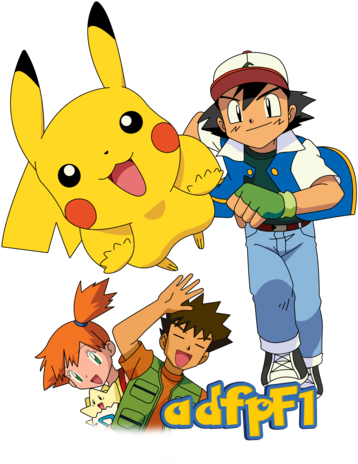Ash Misty Brock Pikachu Y Togepi (02) By Adfpf1 On - Ash Misty Brock Pikachu Y Togepi (02) By Adfpf1 On (400x473)