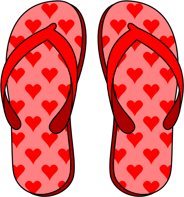 Clip Art Freeuse Download Forgetmenot Footwear Flops - Clip Art Freeuse Download Forgetmenot Footwear Flops (615x658)