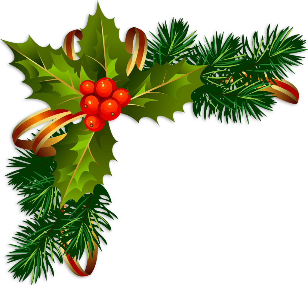 Transparent Christmas Corners - Transparent Christmas Corners (1024x949)