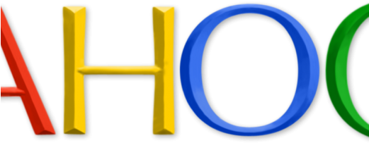New Yahoo Logo In Google Colors - New Yahoo Logo In Google Colors (520x245)