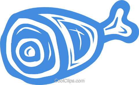 Roast Ham Royalty Free Vector Clip Art Illustration - Roast Ham Royalty Free Vector Clip Art Illustration (480x296)
