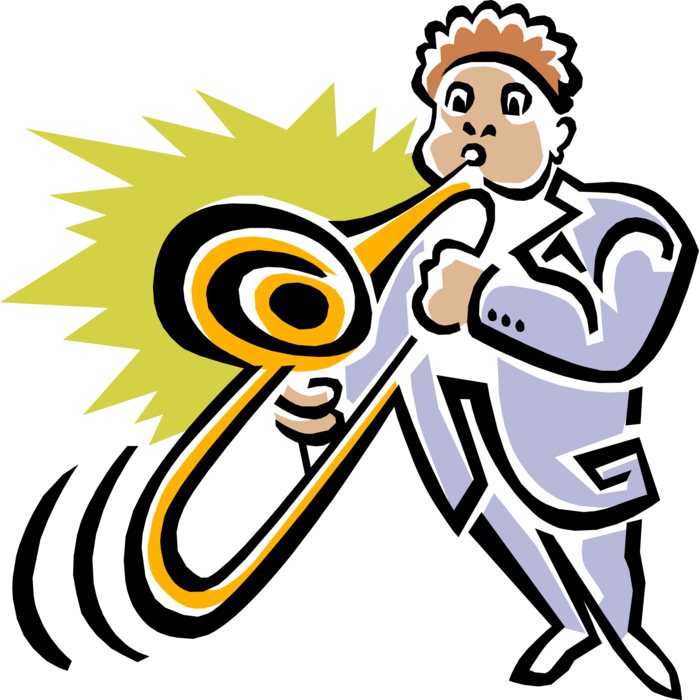 Vector Illustration Of 1950's Vintage Style Jazz Musician - Vector Illustration Of 1950's Vintage Style Jazz Musician (699x700)