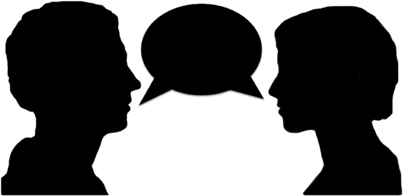 Two People Talking - Two People Talking (800x395)