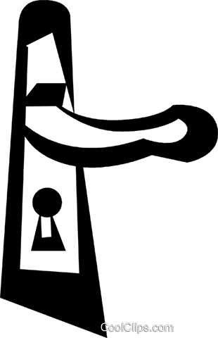 Door Knob Royalty Free Vector Clip Art Illustration - Door Knob Royalty Free Vector Clip Art Illustration (310x480)