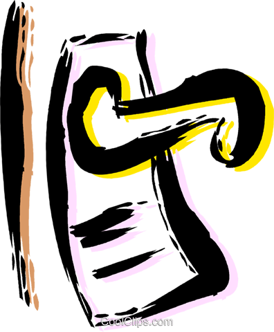 Door Knobs Royalty Free Vector Clip Art Illustration - Door Knobs Royalty Free Vector Clip Art Illustration (396x480)