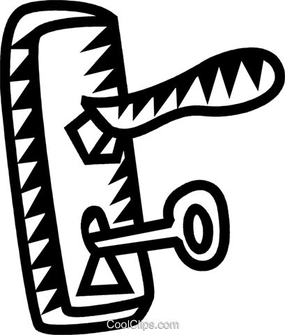 Door Knobs Royalty Free Vector Clip Art Illustration - Door Knobs Royalty Free Vector Clip Art Illustration (409x480)