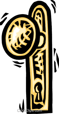 Door Knobs Royalty Free Vector Clip Art Illustration - Door Knobs Royalty Free Vector Clip Art Illustration (251x480)
